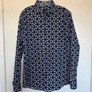 Express Men's Long Sleeve ButtonUp Shirt BUNDLE Size Medium (2 shirts)